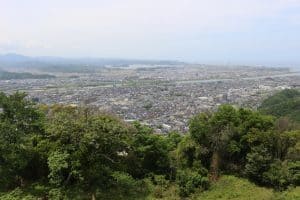 鳥取城からの展望